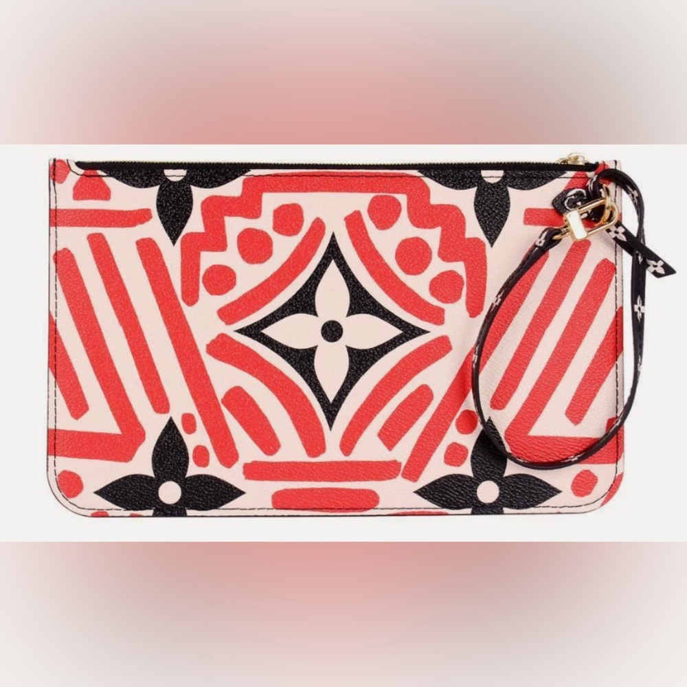 Louis Vuitton Crafty Neverful MM pouch w/Wristlet  limited edition Full set